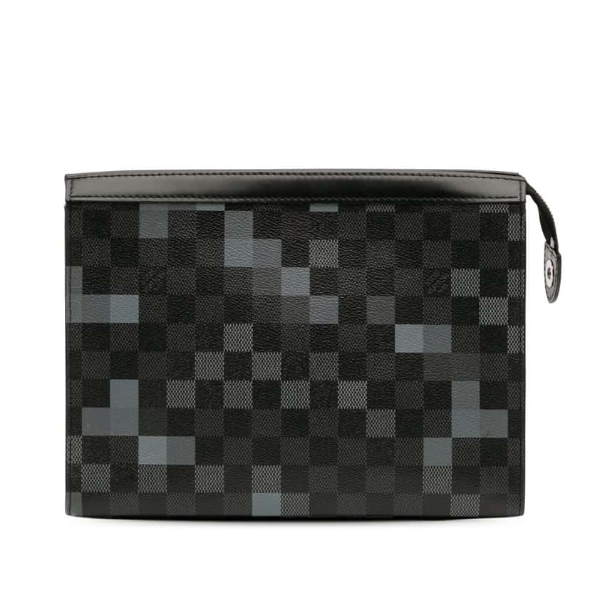 Louis Vuitton Damier Graphite Pixel Pochette Voyage MM Grey Canvas Good condition - Front View