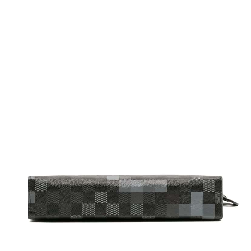 Louis Vuitton Damier Graphite Pixel Pochette Voyage MM Grey Canvas Good condition - Inside View