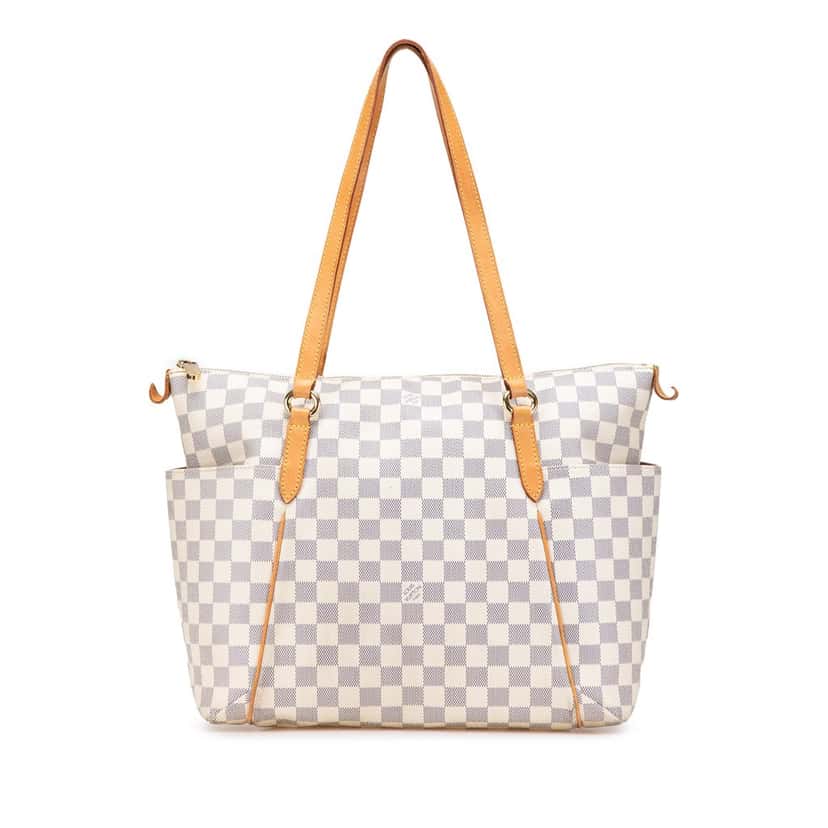 Louis Vuitton Damier Azur Totally MM White Canvas Good condition - Front View
