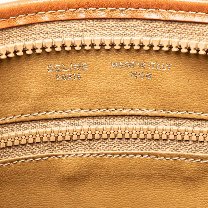 Celine Macadam Coated Canvas Clutch Brown Canvas Good condition - Box View
