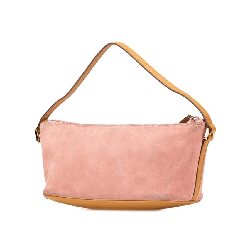 Gucci Suede Boat Pink Leather Good condition - Back View