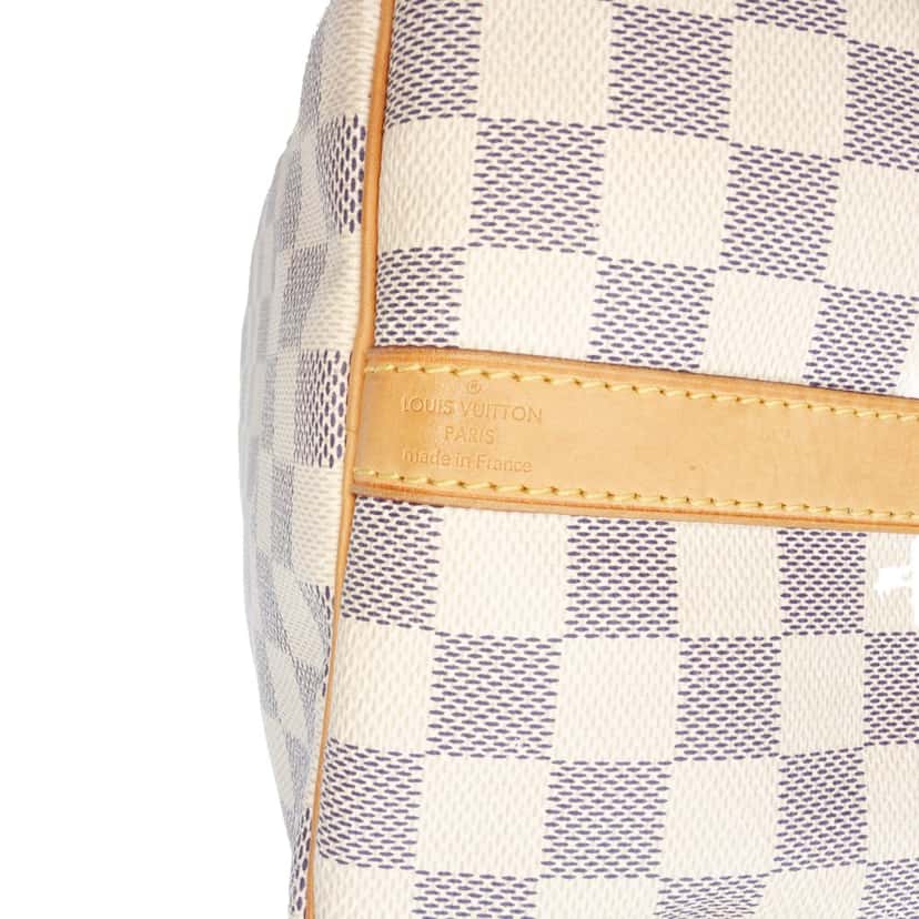 Louis Vuitton Damier Azur Speedy Bandouliere 30 White Canvas Good condition - Box View