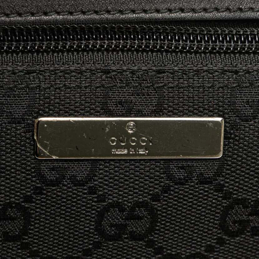 Gucci GG Canvas Boat Black Canvas Good condition - Box View