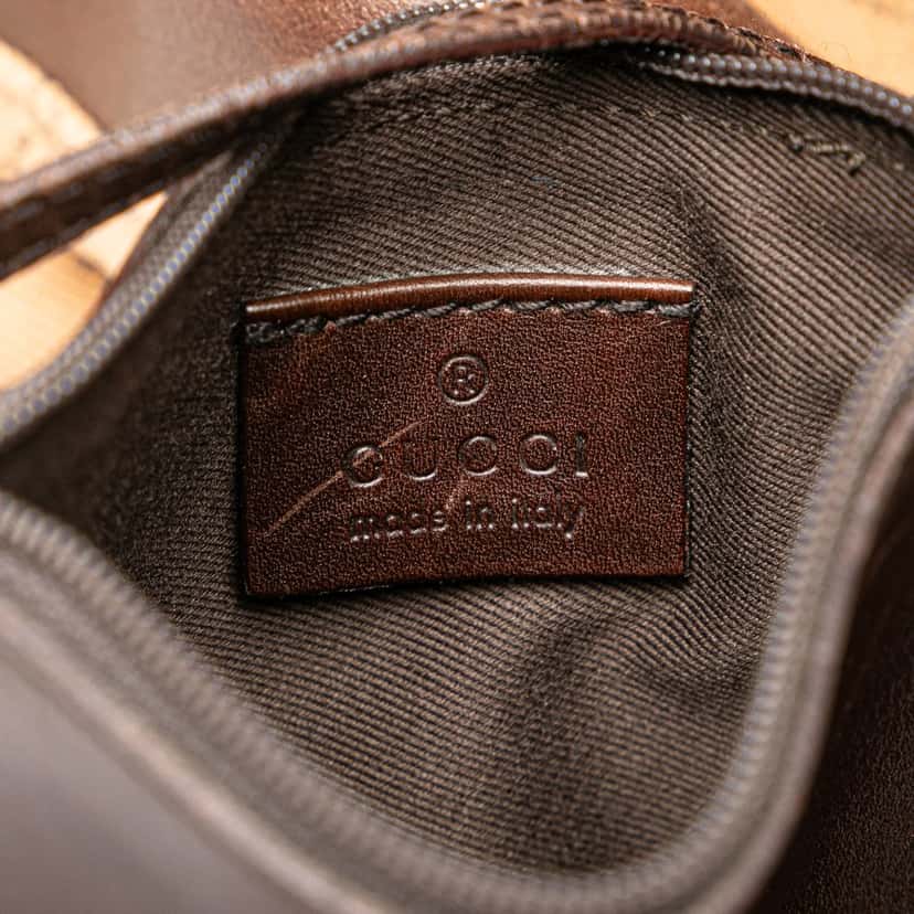 Gucci GG Denim Tote Brown Denim Good condition - Box View