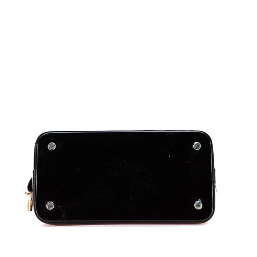 Louis Vuitton Yayoi Kusama Monogram Infinity Dots Lockit MM Black Leather Good condition - Inside View