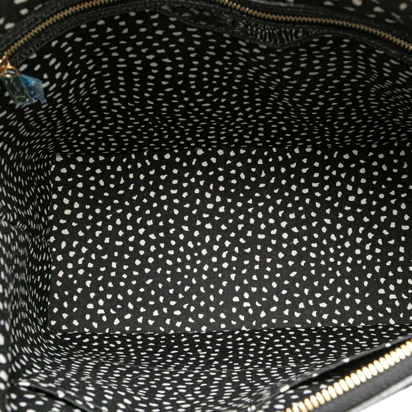 Louis Vuitton Yayoi Kusama Monogram Infinity Dots Lockit MM Black Leather Good condition - Model View