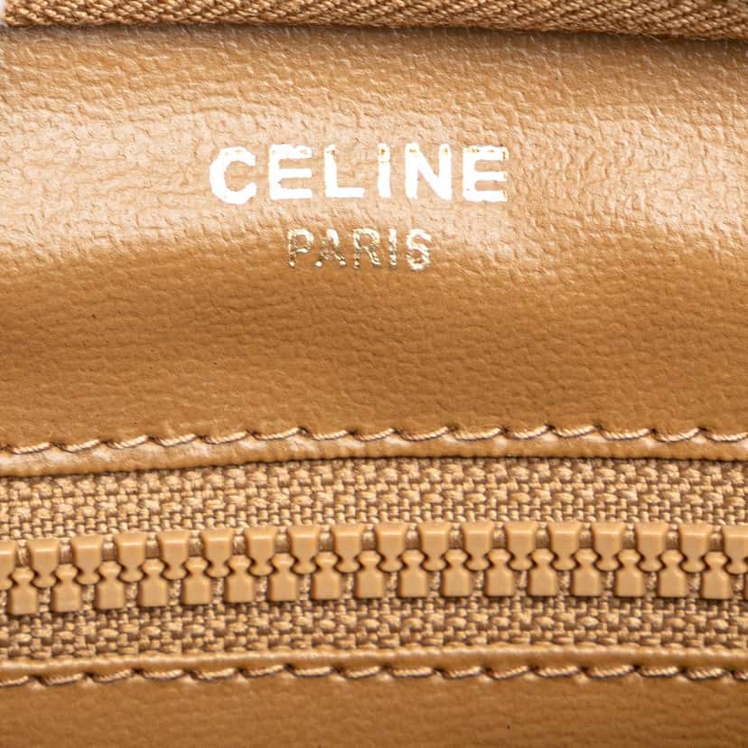 Celine Macadam Coated Canvas Clutch Brown Canvas Good condition - Box View