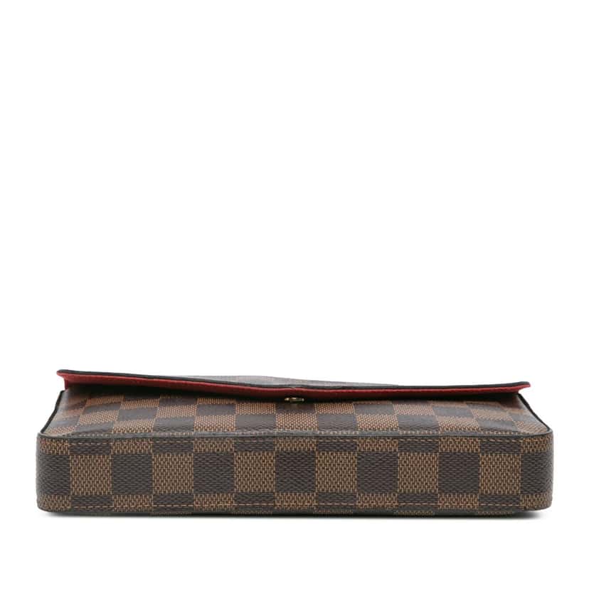 Louis Vuitton Damier Ebene Pochette Felicie Brown Canvas Fair condition - Inside View