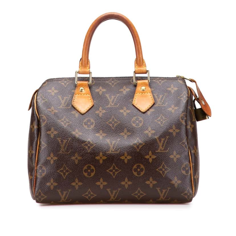 Louis Vuitton Monogram Speedy 25 Brown Canvas Good condition - Front View