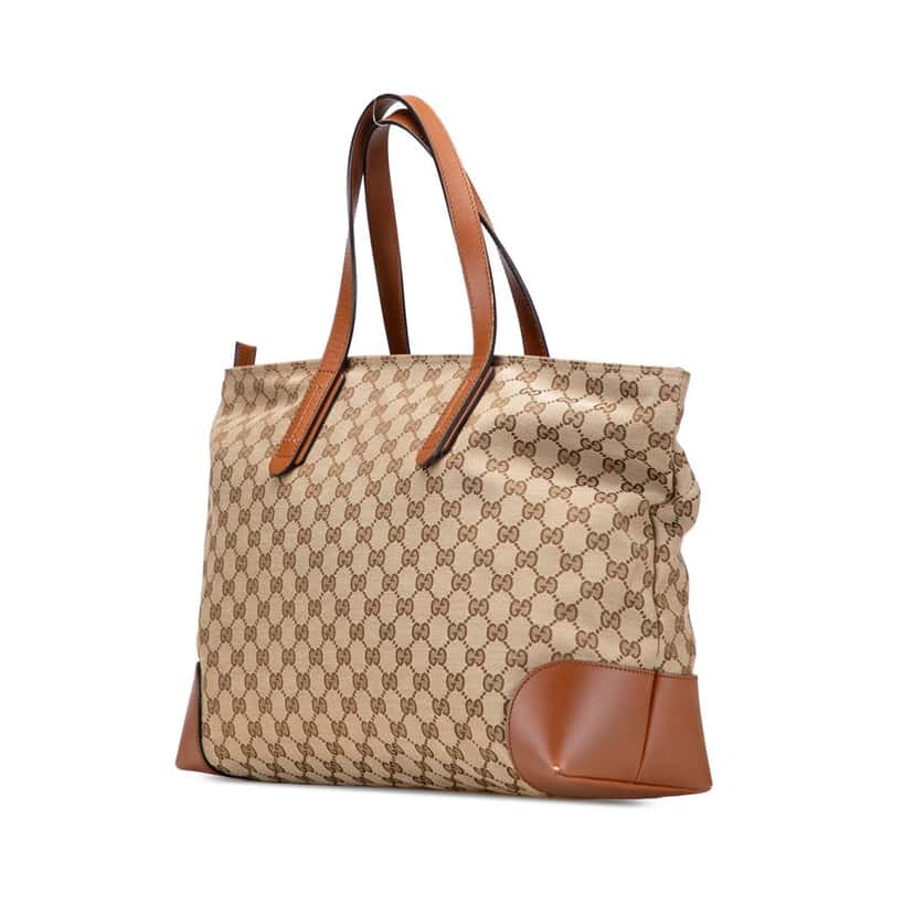 Gucci GG Canvas Tote Brown Canvas Good condition - Back View