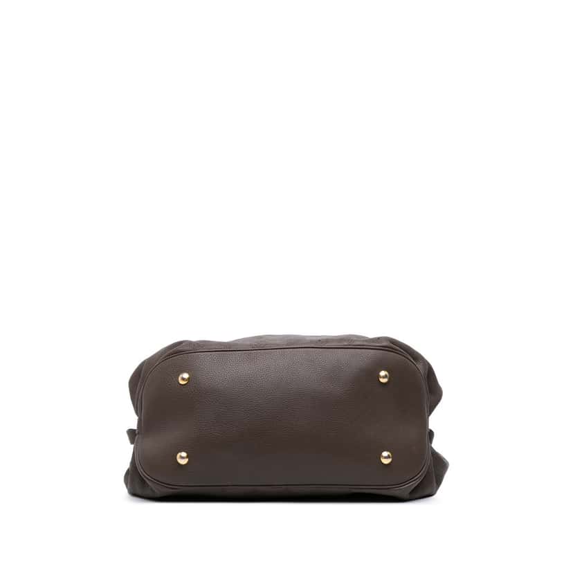 Louis Vuitton Monogram Mahina XL Hobo Brown Leather Fair condition - Inside View