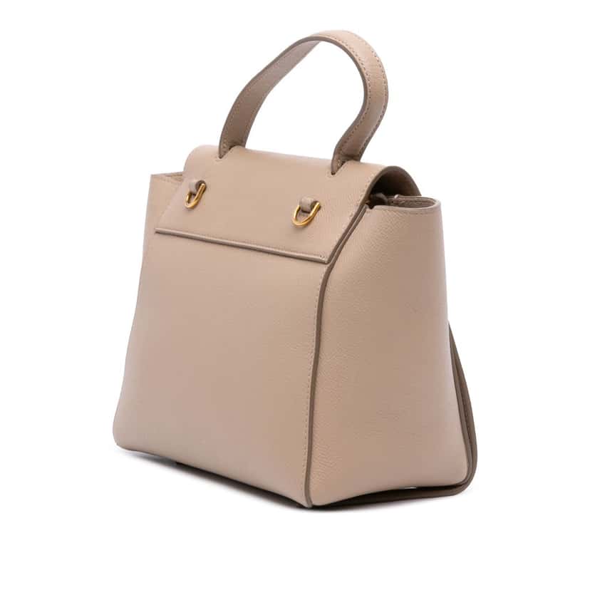 Celine Nano Grained Calfskin Belt Bag Brown Leather Good condition - Back View