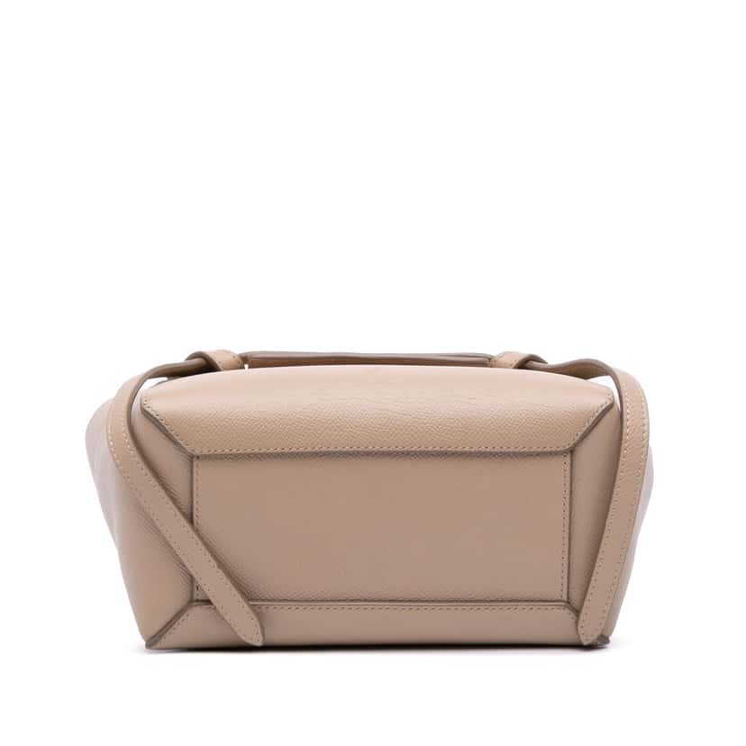 Celine Nano Grained Calfskin Belt Bag Brown Leather Good condition - Inside View