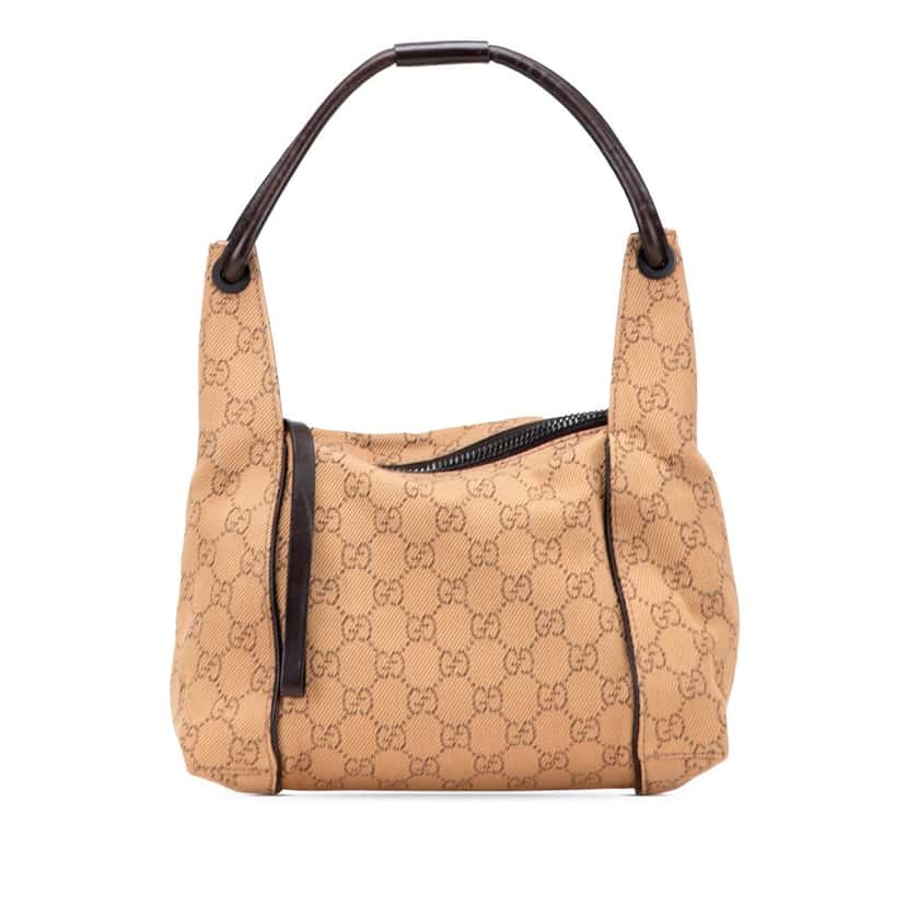 Gucci GG Denim Handbag Brown Denim Good condition - Front View