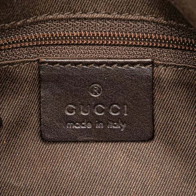Gucci GG Denim Handbag Brown Denim Good condition - Box View