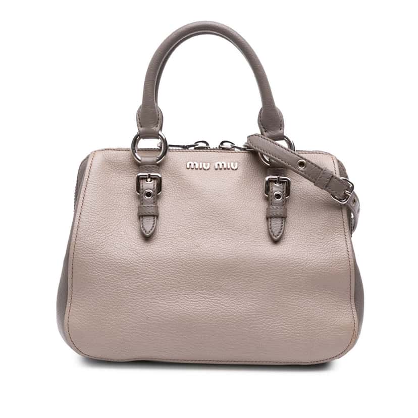 Miu Miu Leather Satchel Brown Leather Good condition - Front View