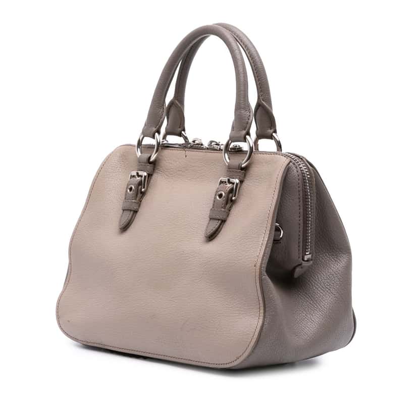 Miu Miu Leather Satchel Brown Leather Good condition - Back View