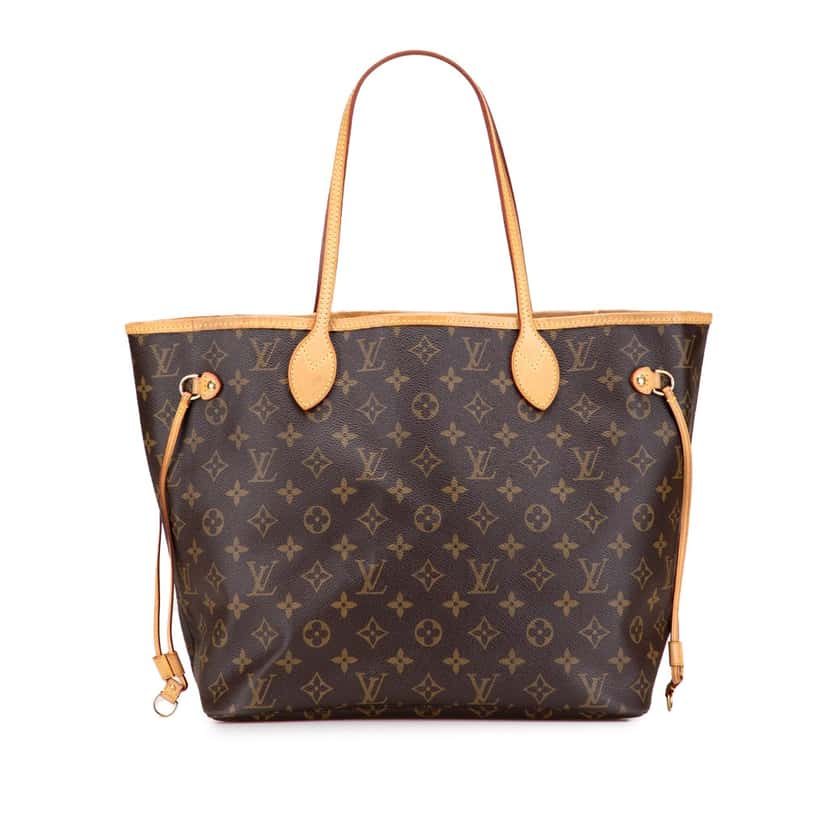 Louis Vuitton Monogram Neverfull MM Brown Canvas Good condition - Front View