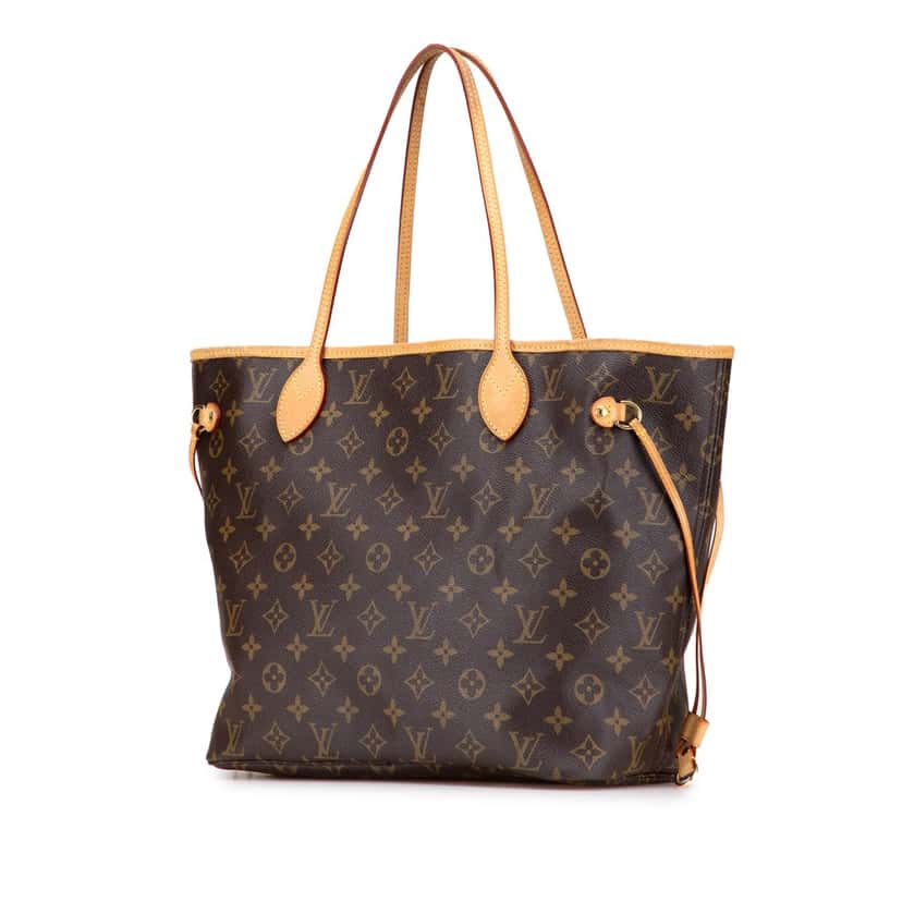 Louis Vuitton Monogram Neverfull MM Brown Canvas Good condition - Back View