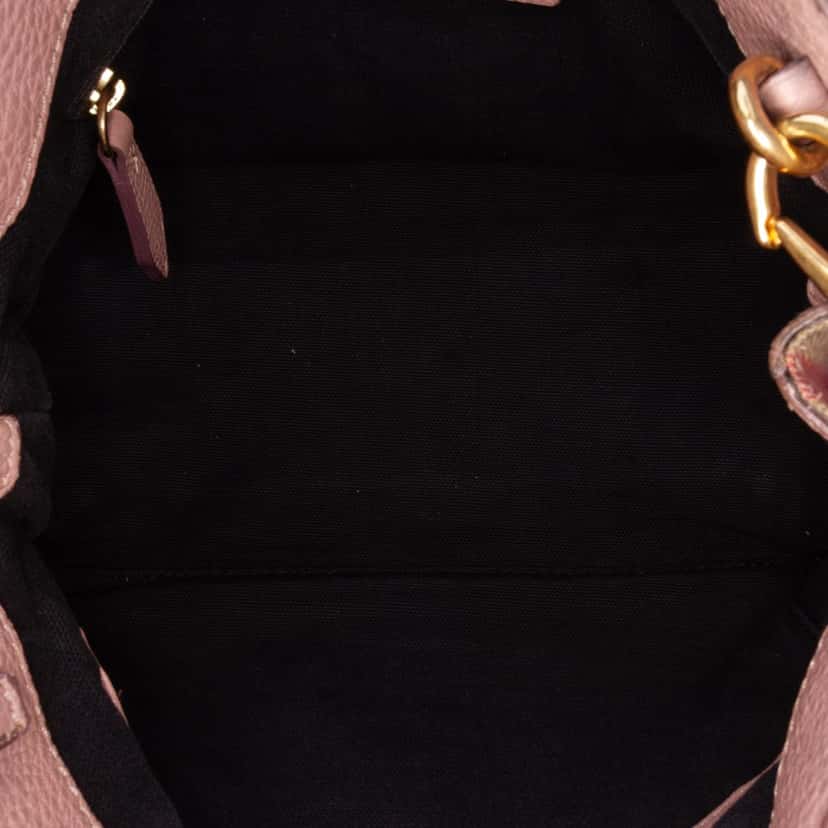 Burberry Small Calfskin and House Check Banner Bag Pink Leather Good condition - Model View