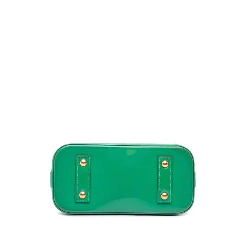Louis Vuitton Monogram Vernis Alma BB Green Leather Good condition - Inside View