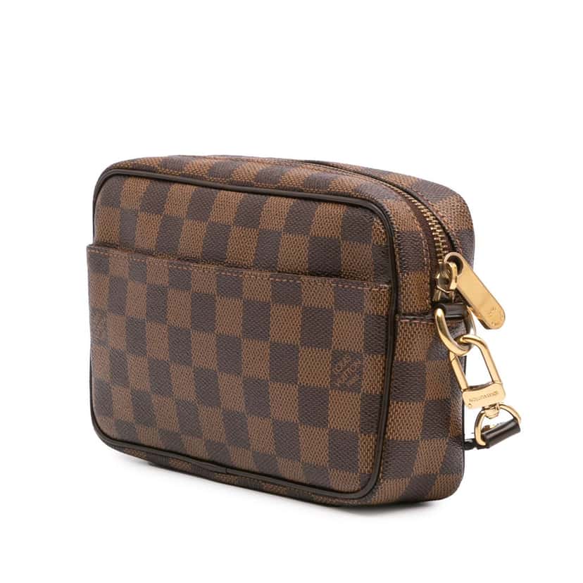 Louis Vuitton Damier Ebene Pochette Billets Macao Brown Canvas Good condition - Back View
