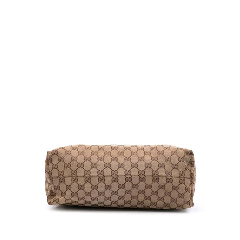 Gucci Medium GG Canvas Icon Bit Satchel Brown Canvas Good condition - Inside View