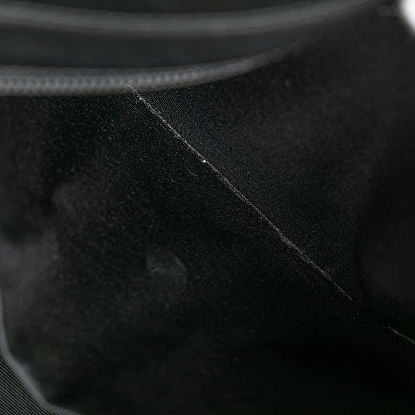 Burberry Nova Check Trimmed Leather Handbag Black Leather Good condition - Box View