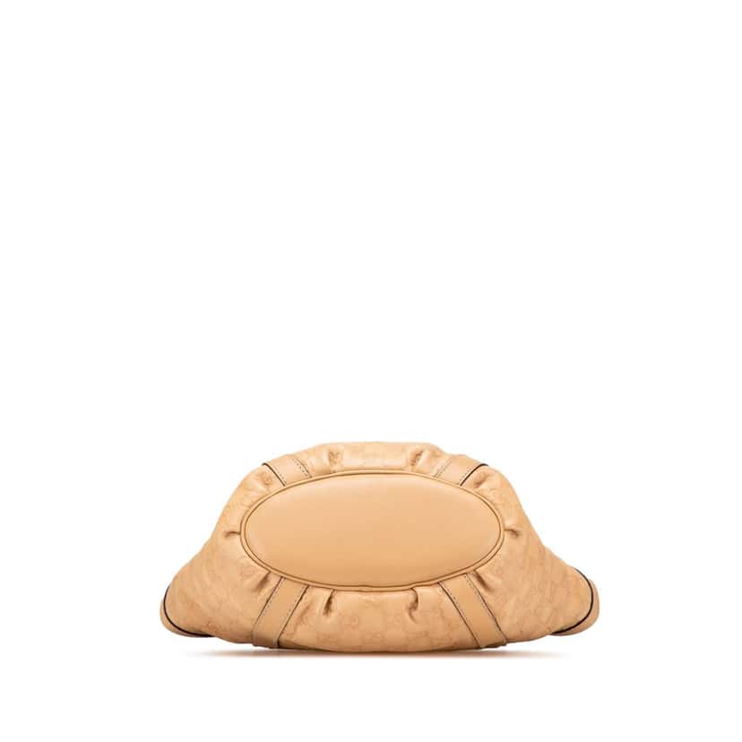 Gucci Guccissima Abbey D Ring Handbag Brown Leather Good condition - Inside View