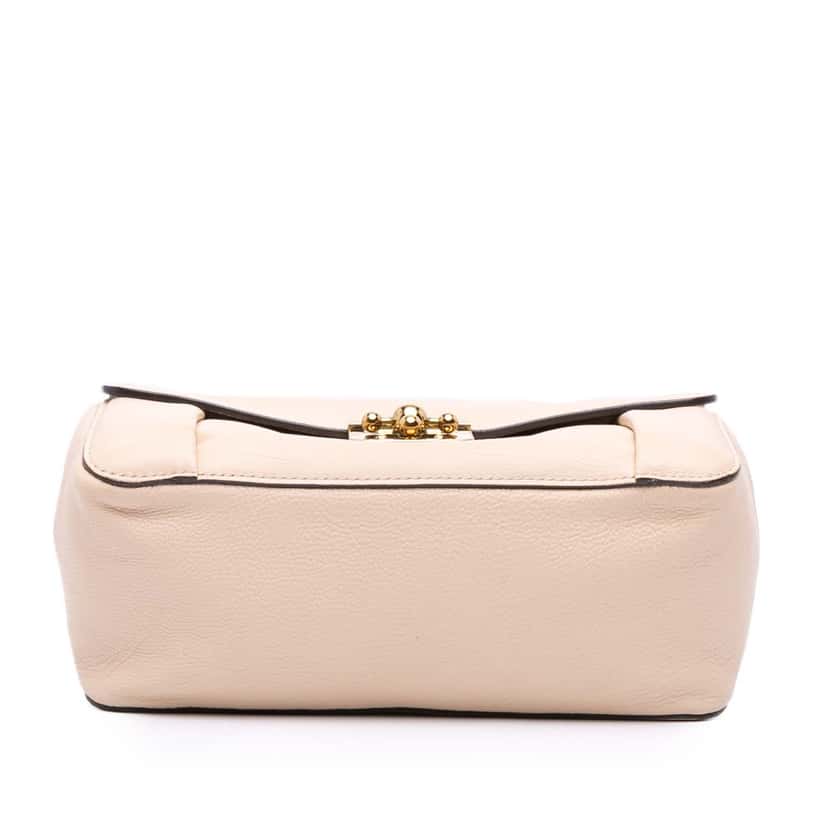 Chloé Medium Goatskin Elsie Crossbody Brown Leather Good condition - Inside View