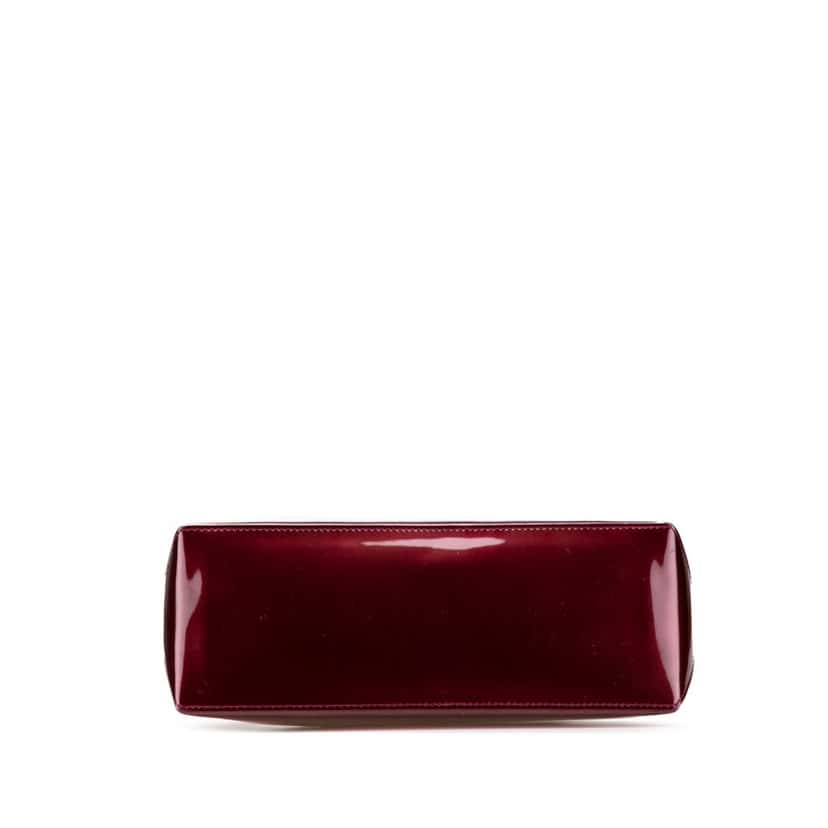 Louis Vuitton Monogram Vernis Wilshire PM Red Leather Good condition - Inside View