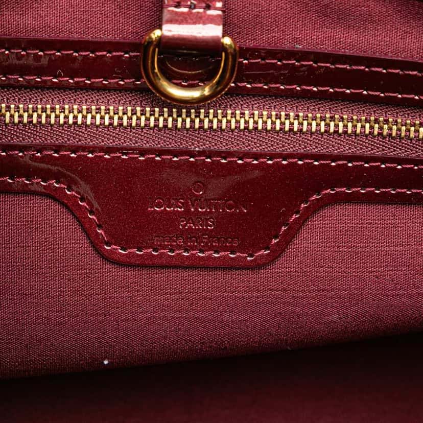 Louis Vuitton Monogram Vernis Wilshire PM Red Leather Good condition - Box View