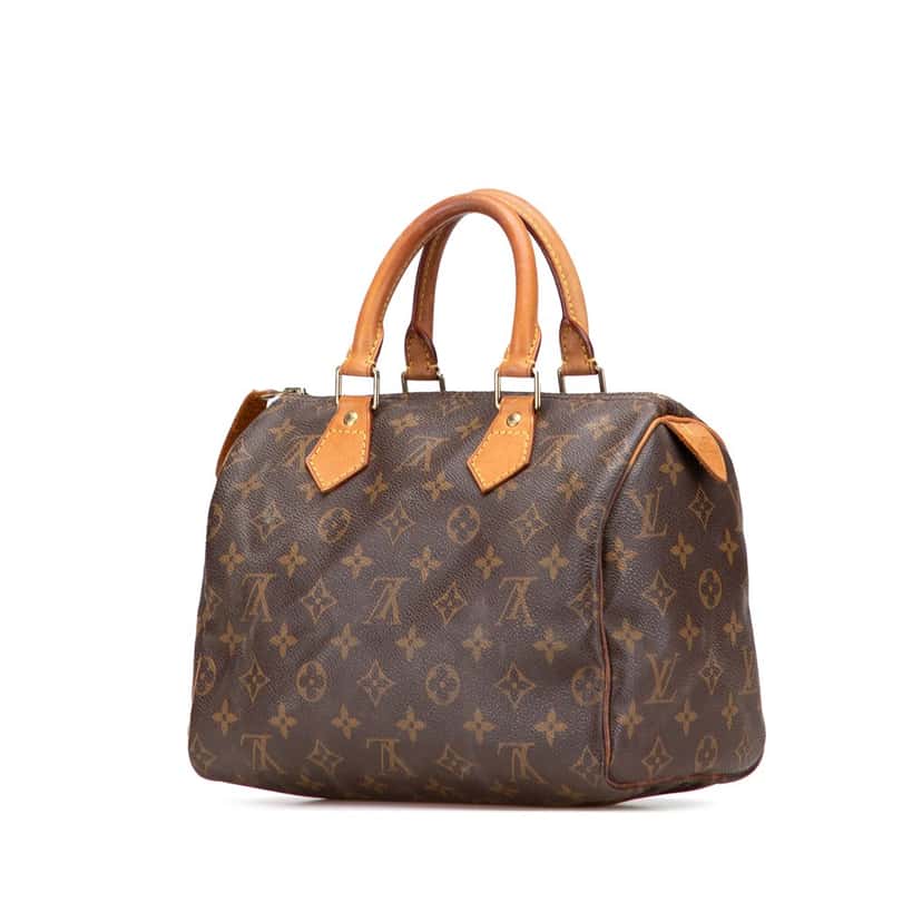Louis Vuitton Monogram Speedy 25 Brown Canvas Fair condition - Back View