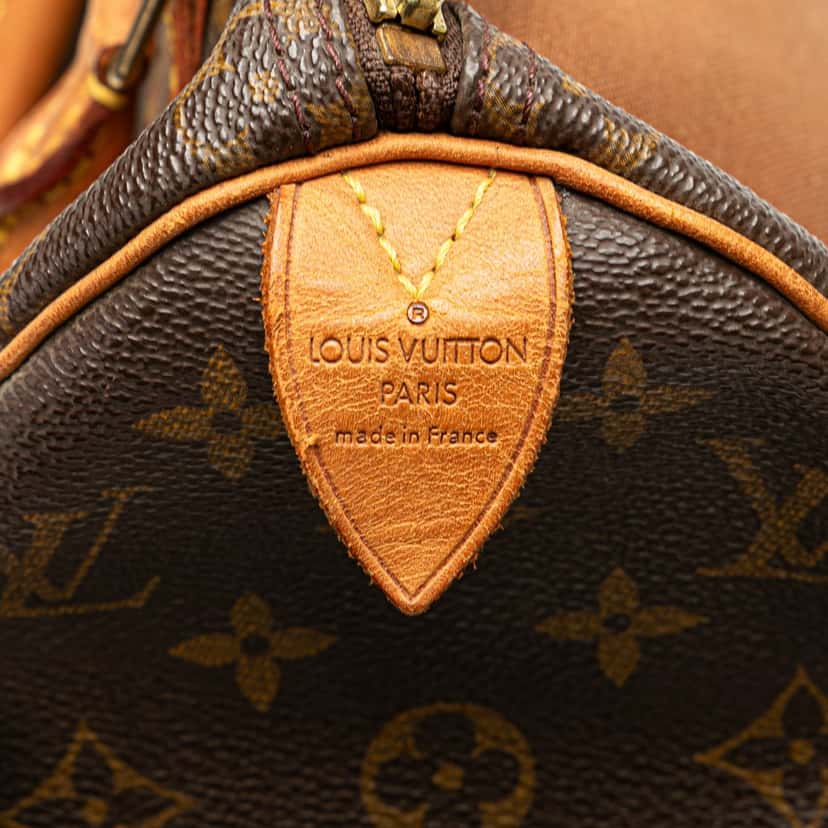 Louis Vuitton Monogram Speedy 25 Brown Canvas Fair condition - Box View