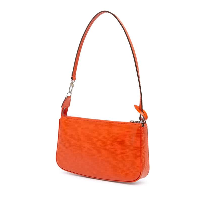 Louis Vuitton Epi Pochette Accessoires Orange Leather Good condition - Back View