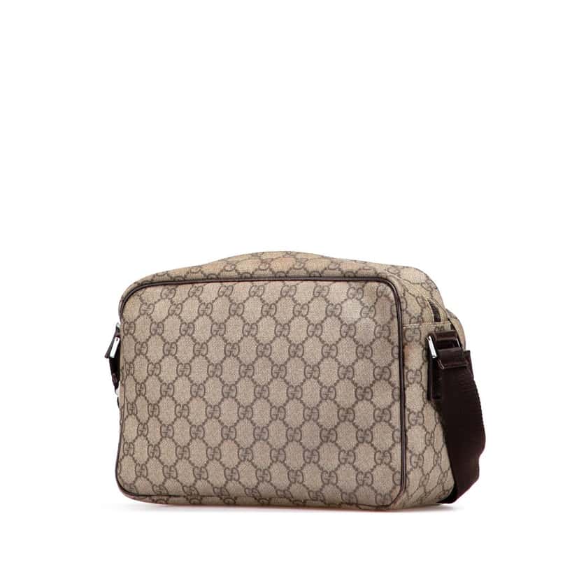 Gucci GG Supreme Crossbody Brown Canvas Good condition - Back View
