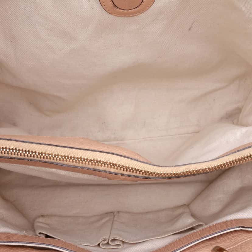 Gucci Large Calfskin Bamboo Shopper Satchel Brown Leather Good condition - Box View