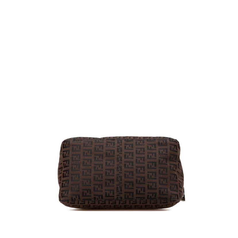 Fendi Zucchino Canvas Double Flap Mamma Brown Canvas Good condition - Inside View