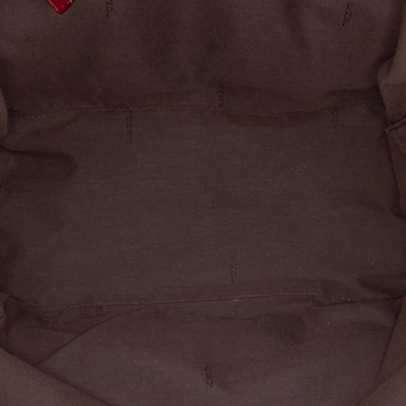 Fendi Large Zucca Canvas Chef Tote Red Canvas Good condition - Model View