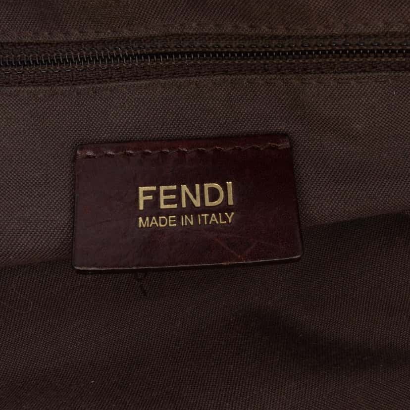 Fendi Large Zucca Canvas Chef Tote Red Canvas Good condition - Box View
