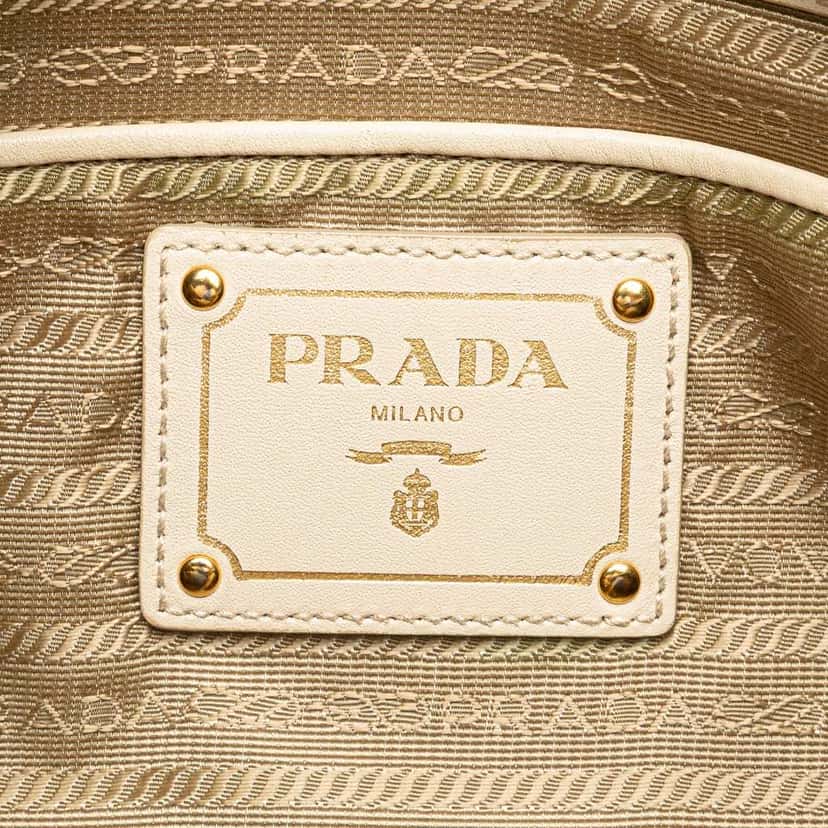 Prada Canvas Canapa Logo Shoulder Bag Brown Canvas Good condition - Box View