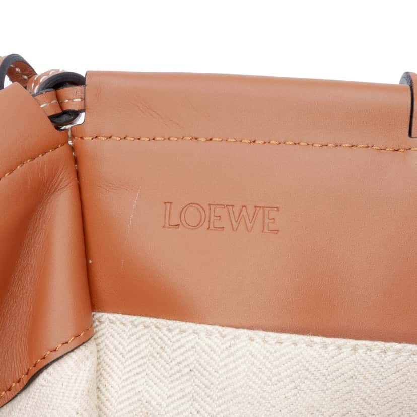 Loewe Large Canvas Cushion Tote Brown Canvas Good condition - Box View