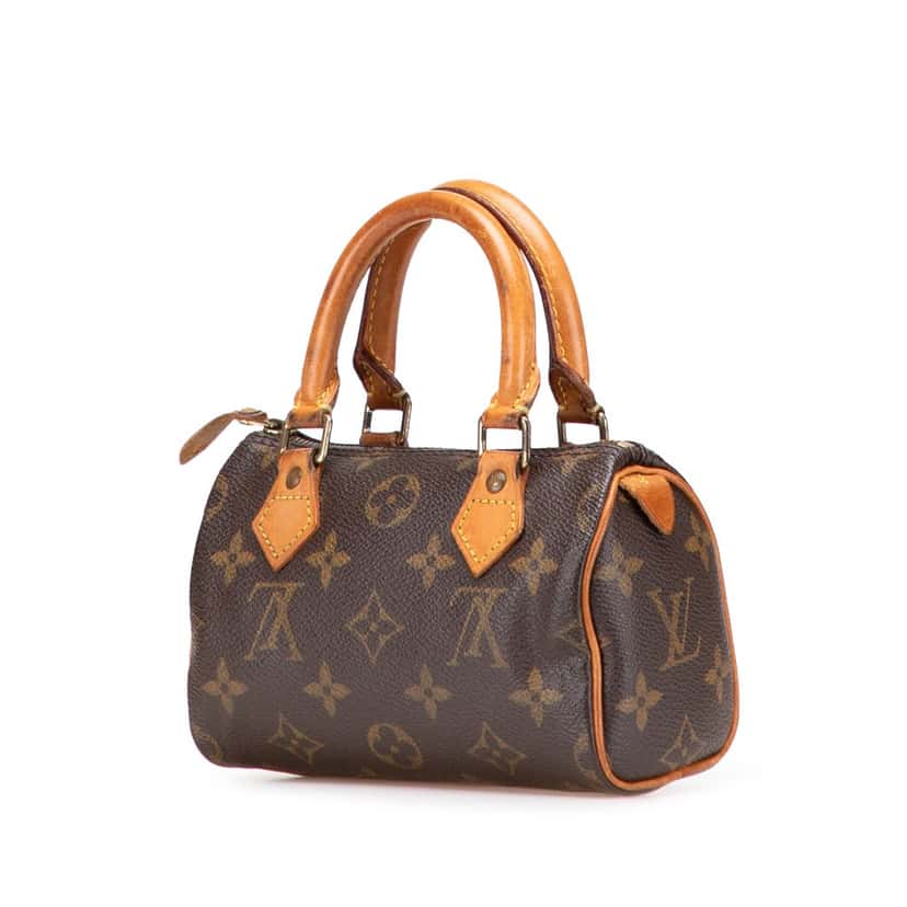 Louis Vuitton Monogram Nano Speedy Bandouliere Brown Canvas Good condition - Back View
