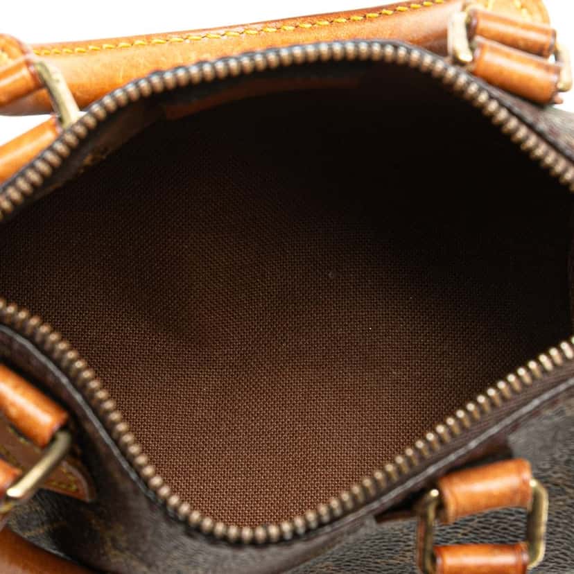 Louis Vuitton Monogram Nano Speedy Bandouliere Brown Canvas Good condition - Model View