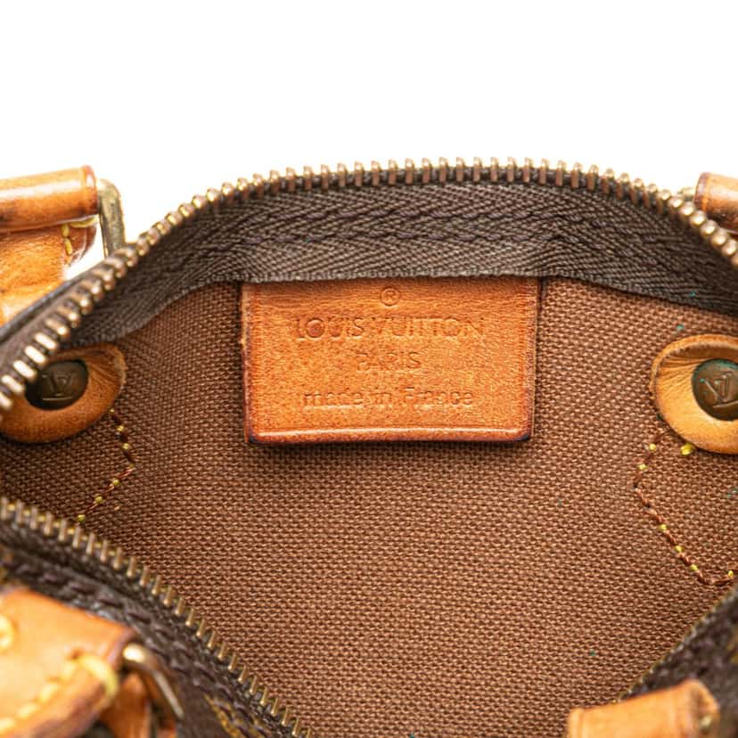Louis Vuitton Monogram Nano Speedy Bandouliere Brown Canvas Good condition - Box View