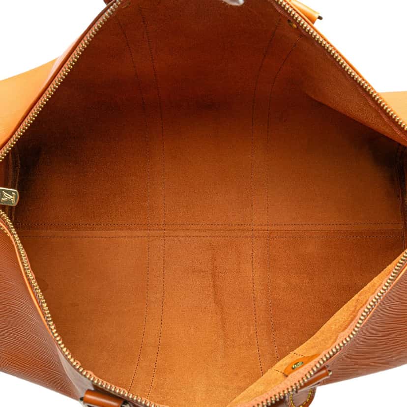 Louis Vuitton Epi Keepall 50 Brown Leather Good condition - Model View