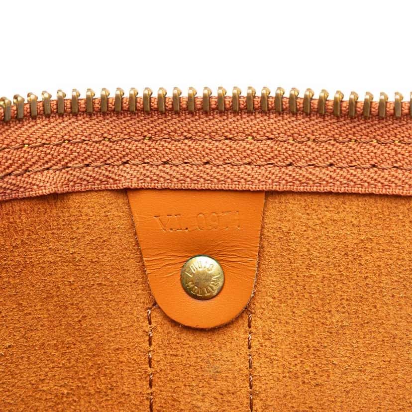 Louis Vuitton Epi Keepall 50 Brown Leather Good condition - Box View