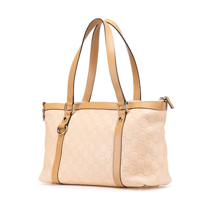 Gucci Guccissima Abbey D Ring Tote Brown Leather Good condition - Back View