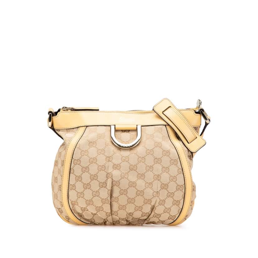 Gucci GG Canvas Abbey D Ring Crossbody Brown Canvas Very good condition - Front View