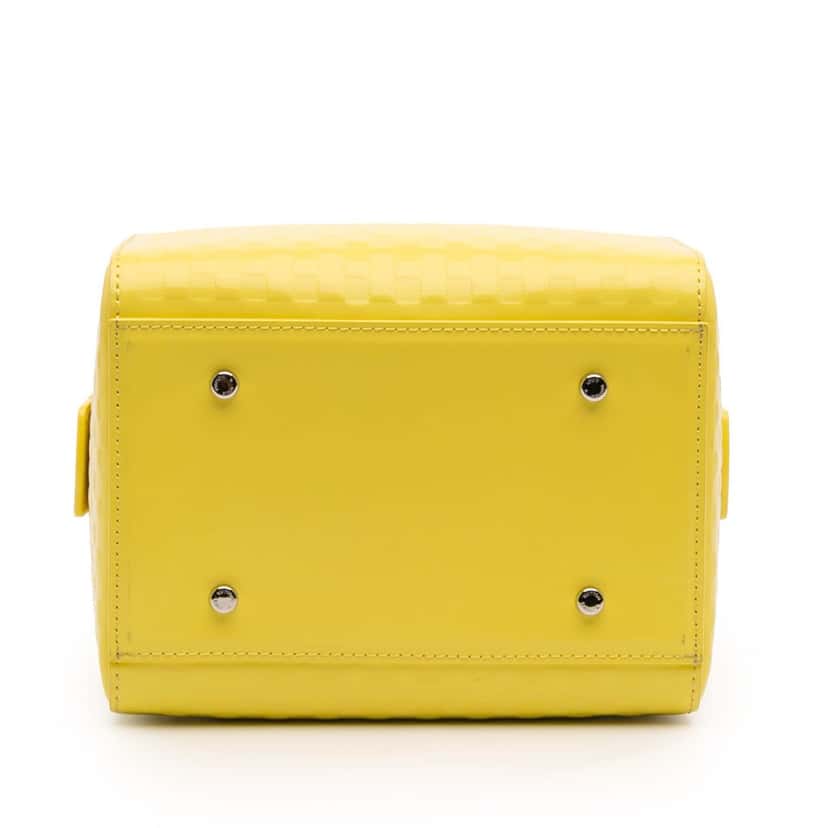 Louis Vuitton Damier Facette Speedy Cube PM Yellow Leather Good condition - Inside View